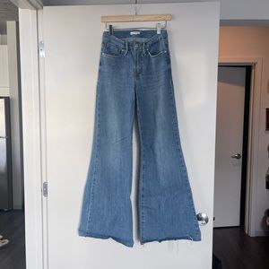 Good American good waist wide leg palazzo